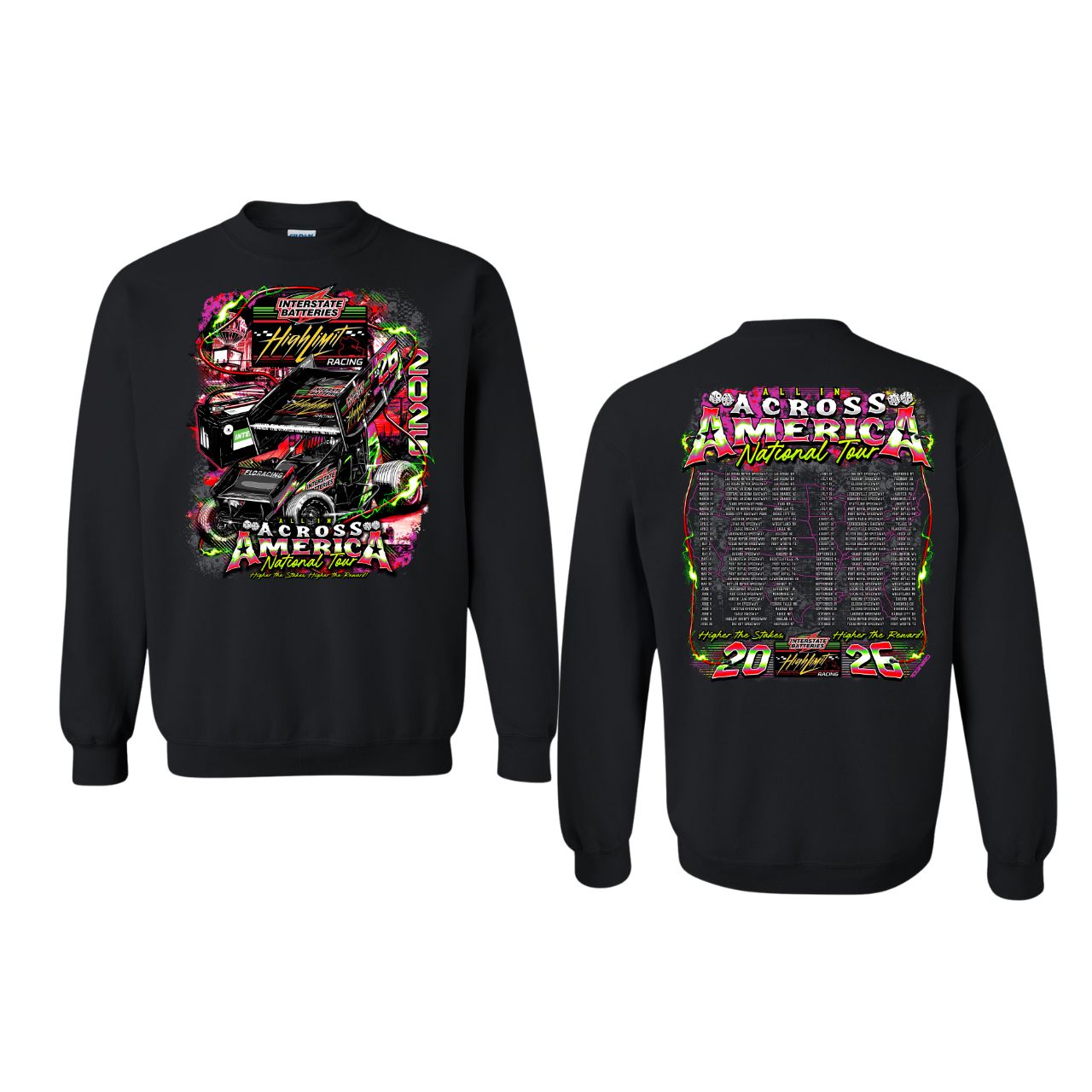 2026 National Tour Black Crewneck Sweatshirt