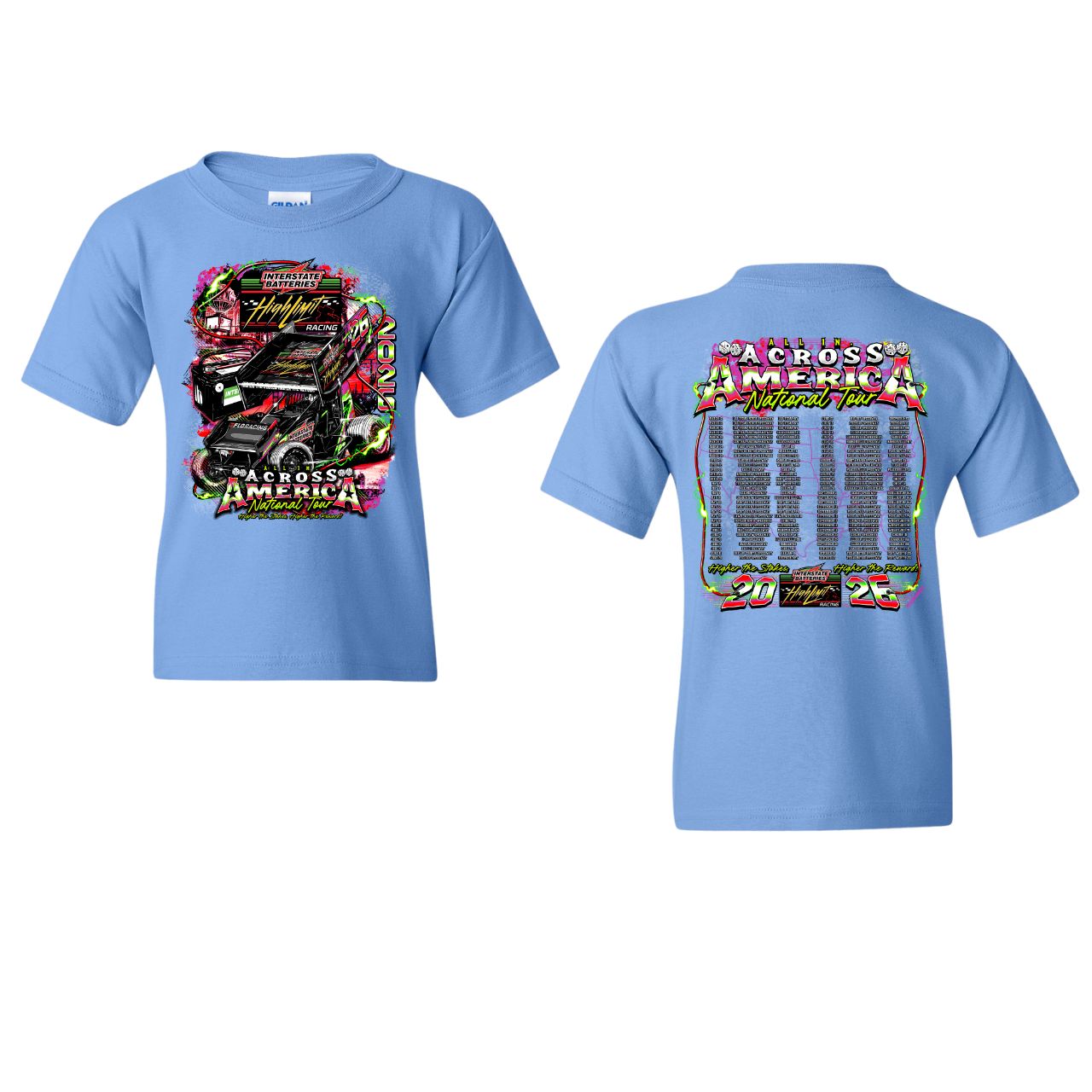 2026 National Tour Youth Carolina Blue T-shirt – Shop High Limit 