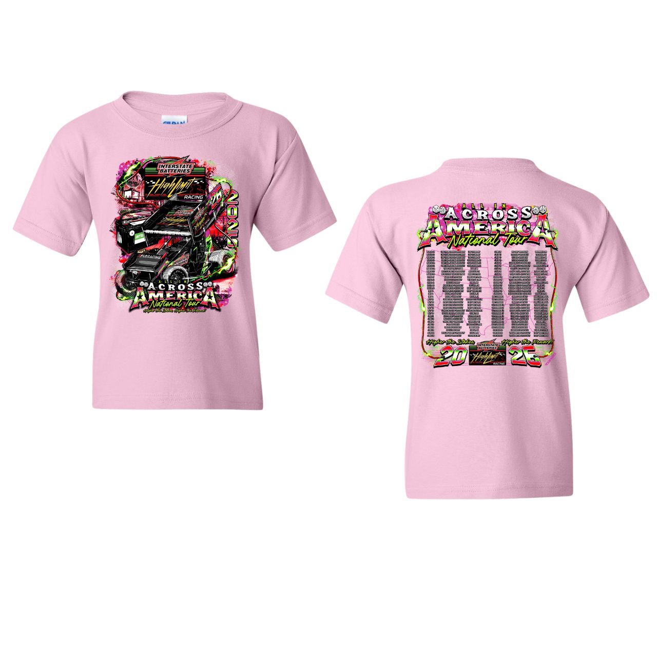 2026 National Tour Youth Light Pink T-shirt