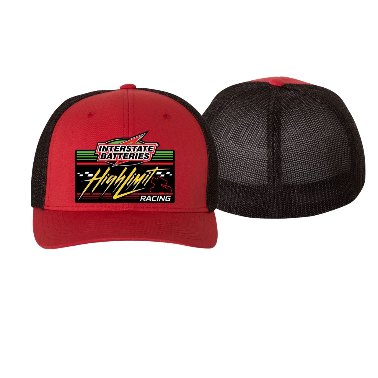 2026 Flexfit Red/Black Trucker Cap 6511