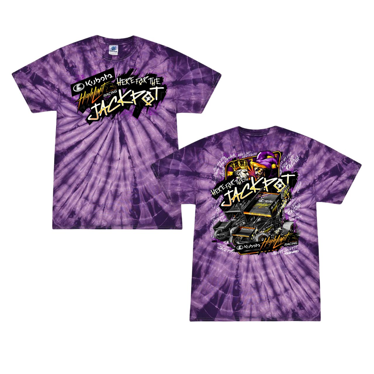 2025 Joker's Jackpot - T-Shirt - Spider Purple Tie-Dye