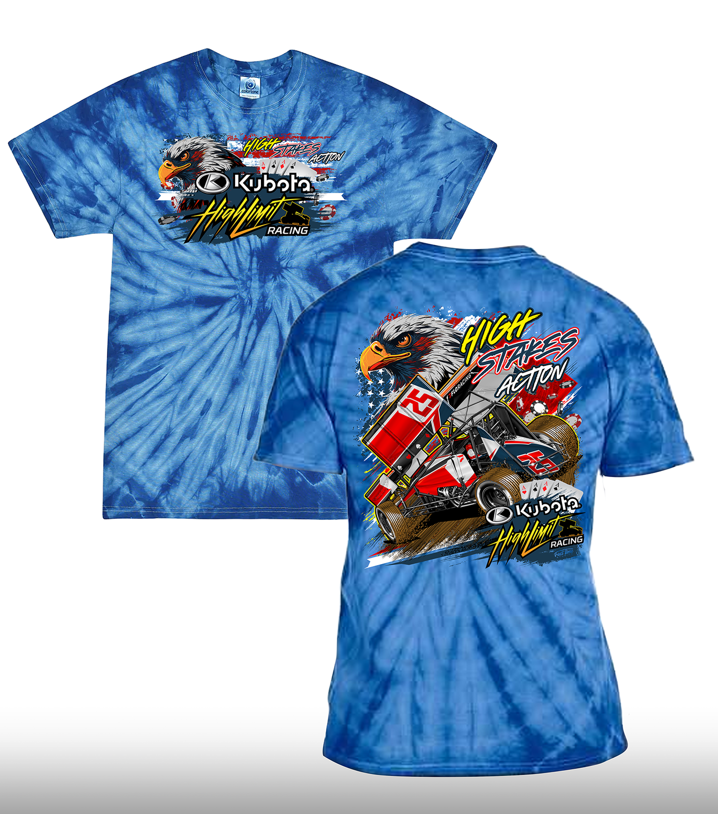 2025 High Limit Eagle - T-Shirt - Spider Royal Tie-Dye