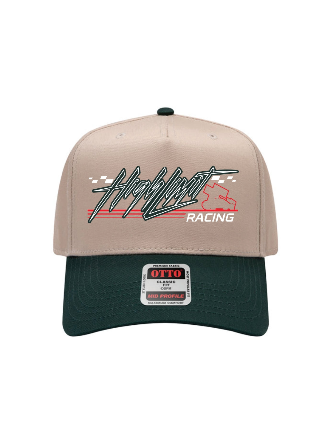 Natural/ Forest Green Snapback