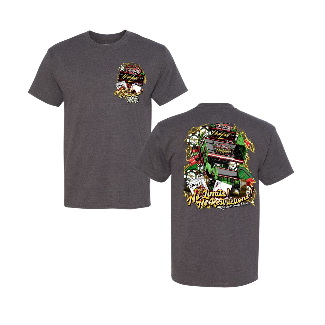2026 No Limit No Restrictions (Tall) Charcoal Tee