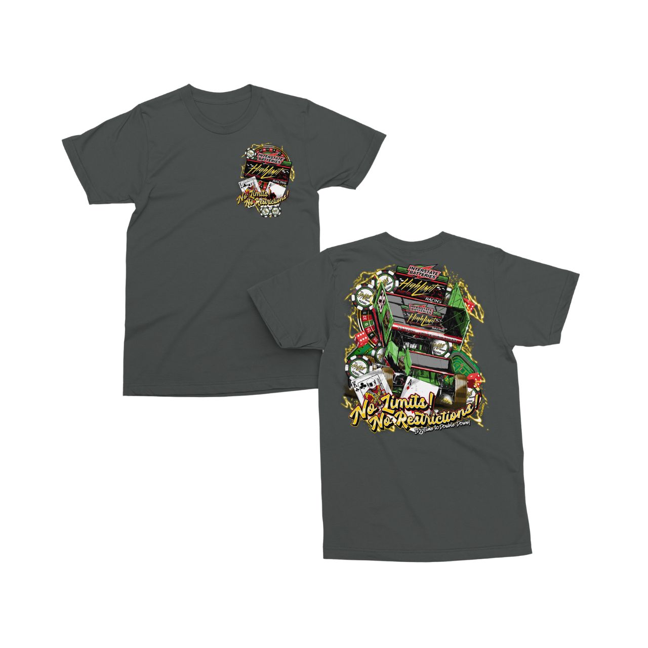 2026 No Limit No Restrictions T-Shirt - Charcoal