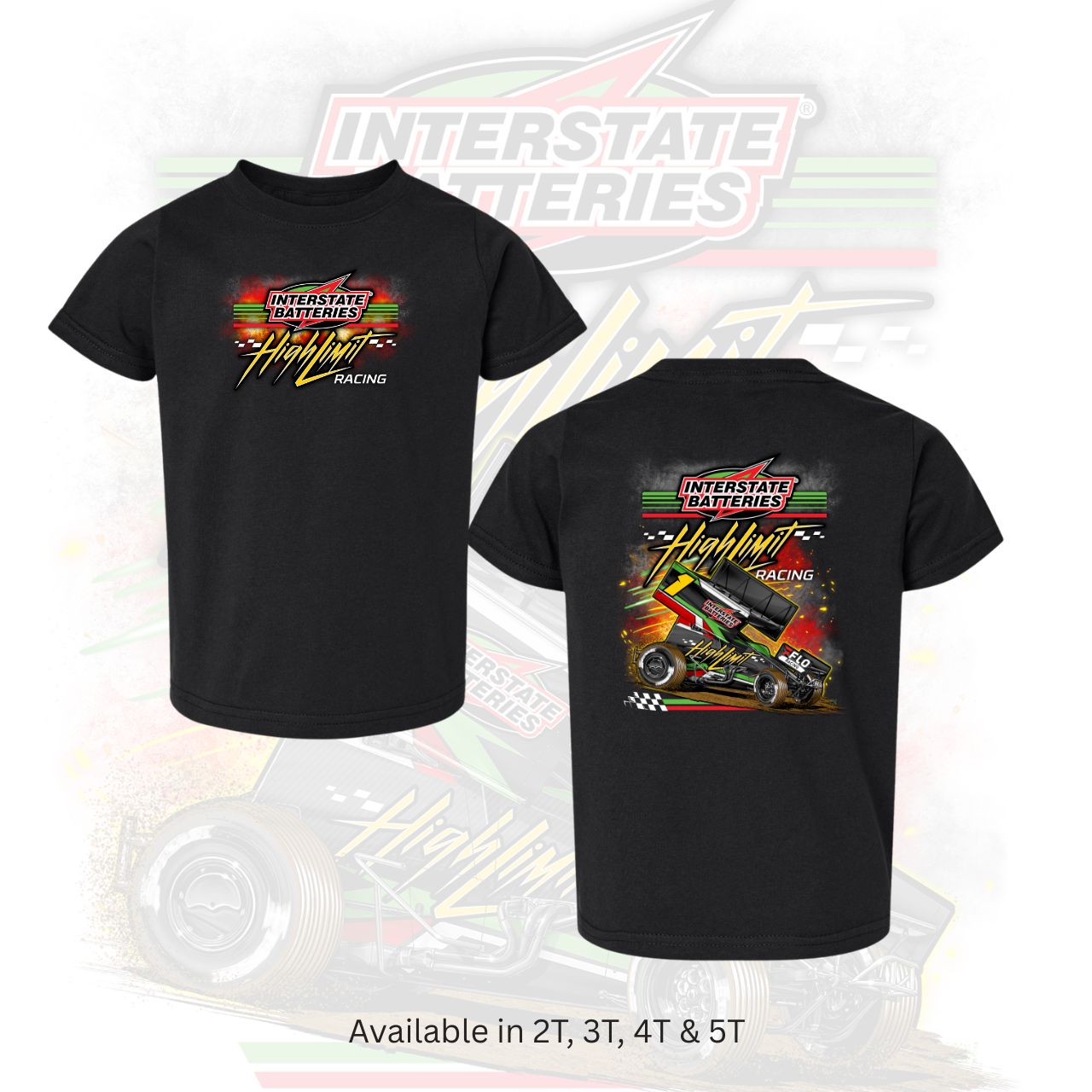 2026 Smoke Design Toddler Black T-shirt