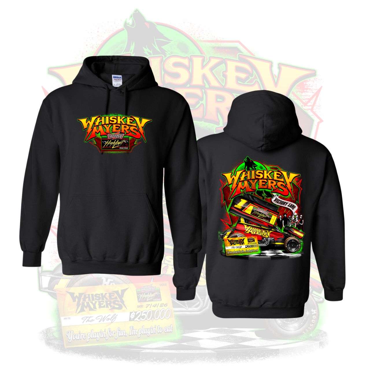 2026 Whiskey Myers Black Hoodie