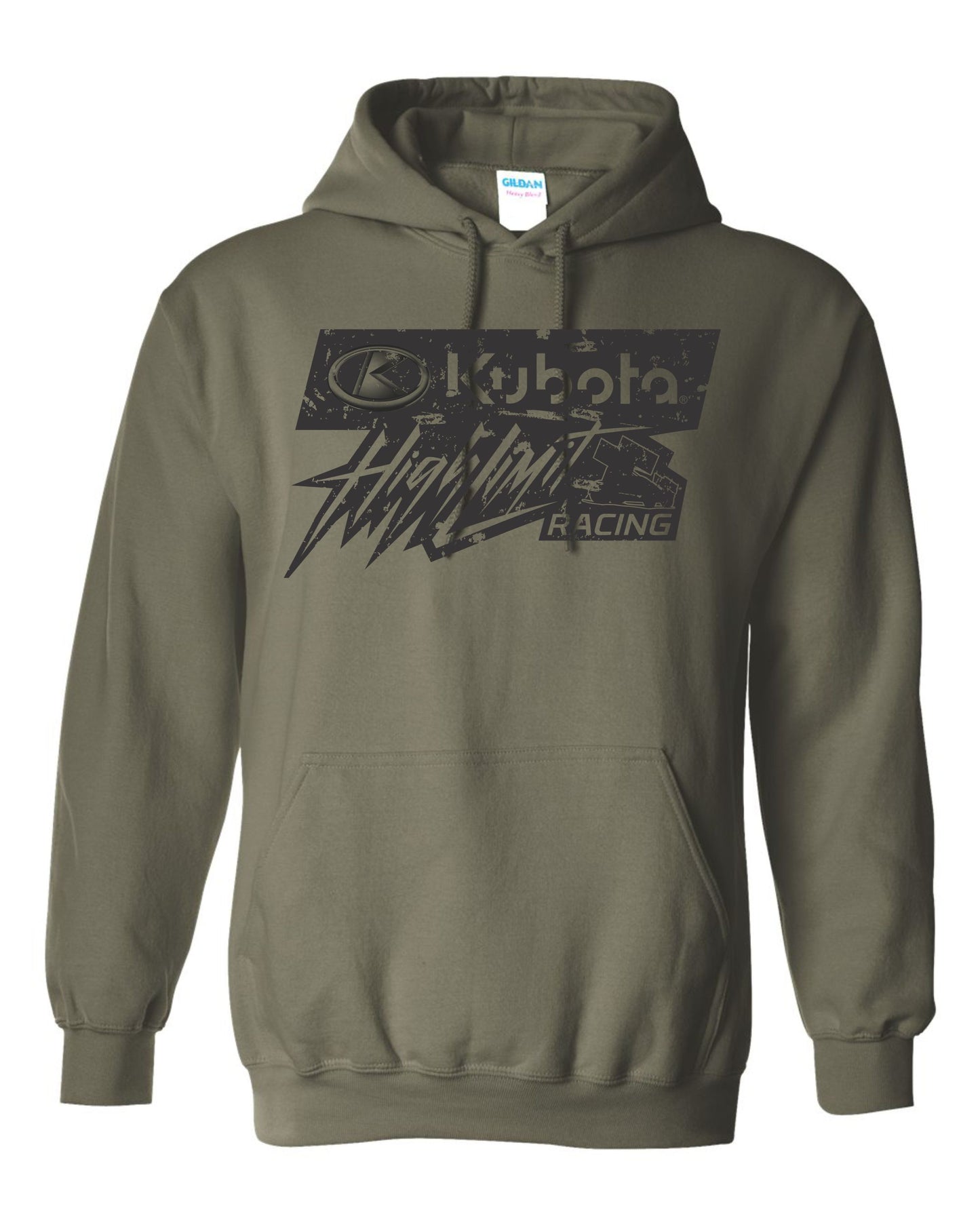 Kubota High Limit Racing Logo Fan ~ Hoodie ~ Military Green