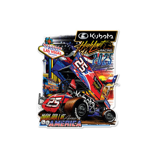 2025 High Rollin' Across America ~ National Tour 4" Decal