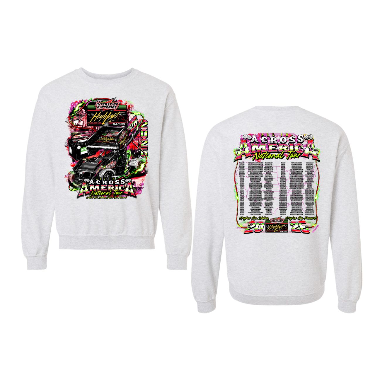 2026 National Tour Ash Crewneck Sweatshirt