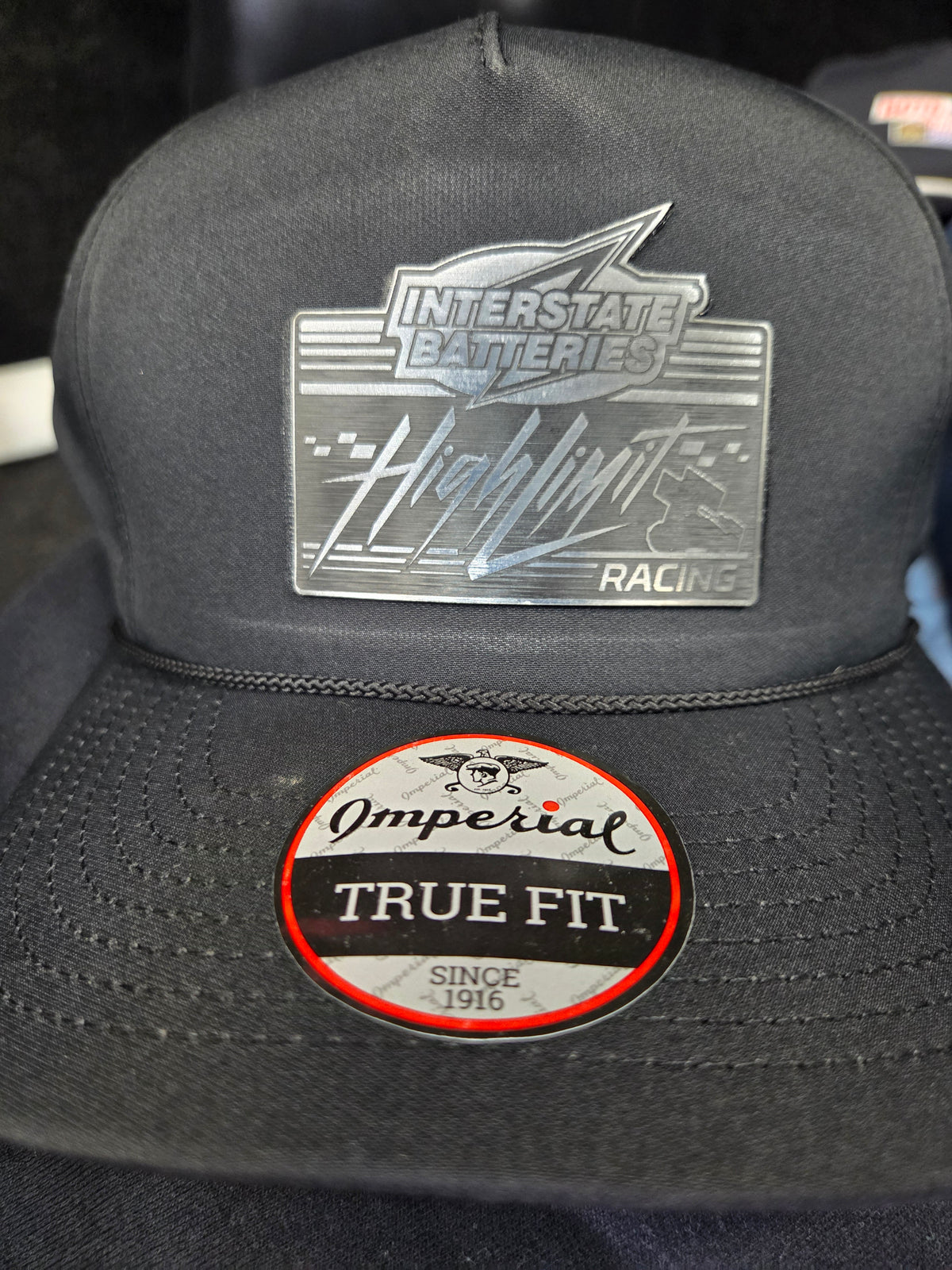 Imperial Black Rope Interstate/High Limit Logo Patch Hat