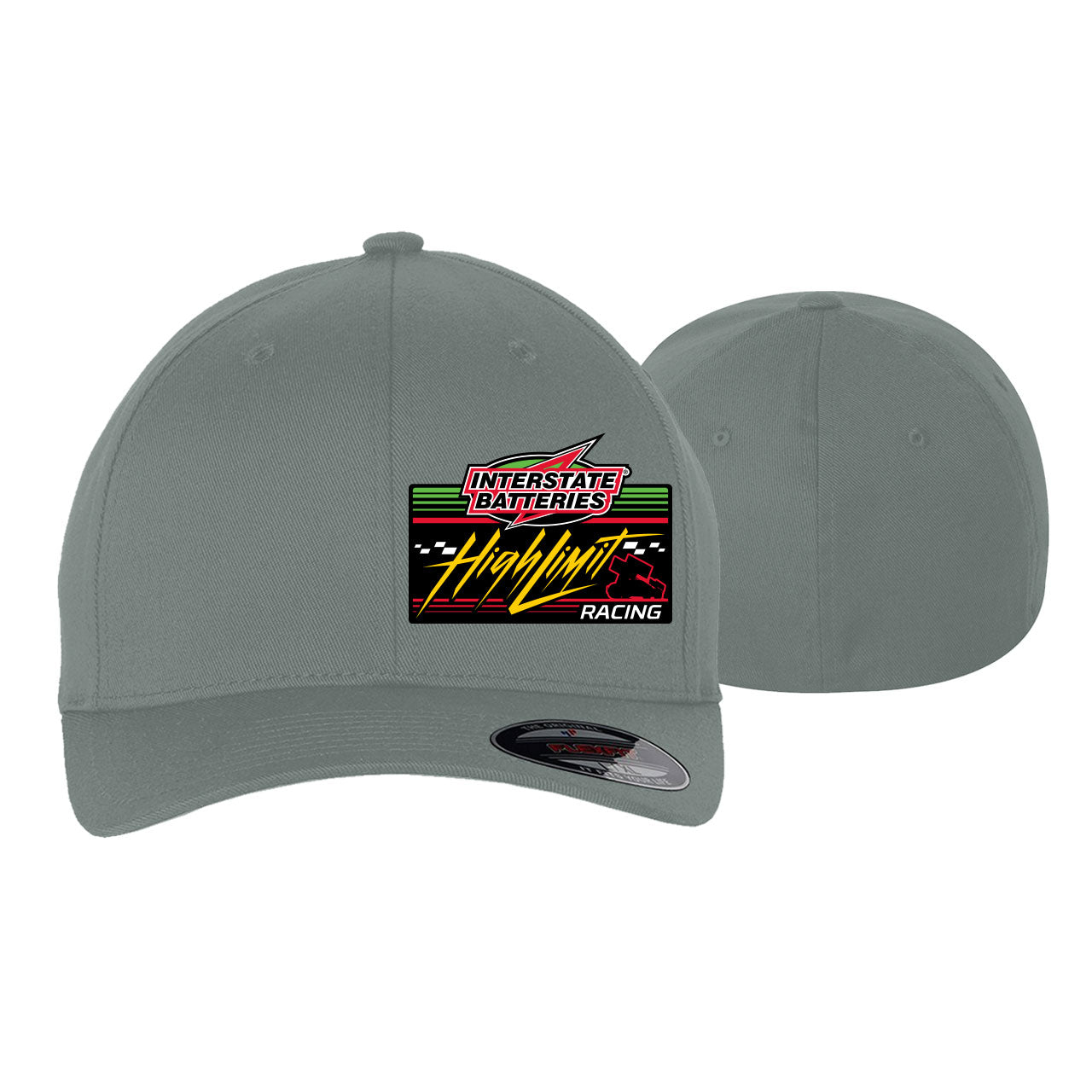 2026 Grey Flexfit Front Left Logo Hat