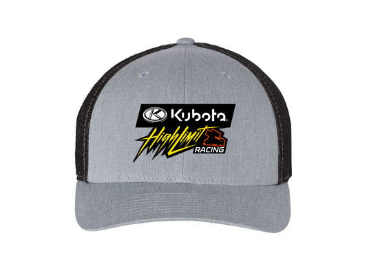 Kubota High Limit Trucker Cap ~ Heather Grey / Black ~ Logo Front Center