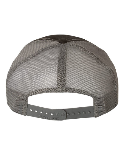 Kubota High Limit ~ Garment-Washed ~ Trucker Snapback Hat - Black / Charcoal