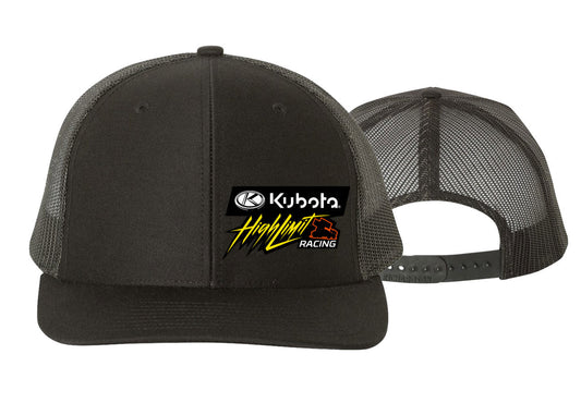 Kubota High Limit ~ Front Left Logo ~ Trucker Snapback Hat - Black