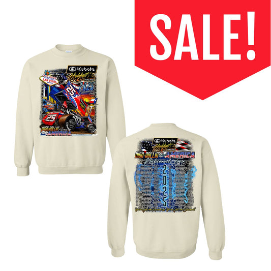 2025 High Rollin' Across America ~ National Tour ~ Crewneck ~ Sand
