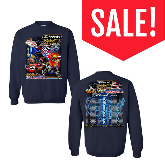 2025 High Rollin' Across America ~ National Tour ~ Crewneck ~ Navy