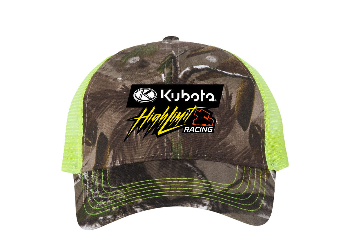 Kubota High Limit ~ Full Front Logo ~ Camo Mesh Back Hat - Realtree AP ...