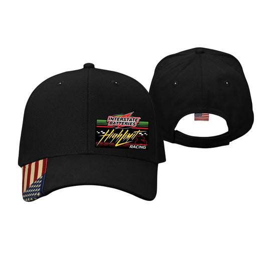 Kati USA Flag Cap Black Left Corner Logo AM350