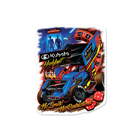 2025 No Limits No Restrictions 4" Decal