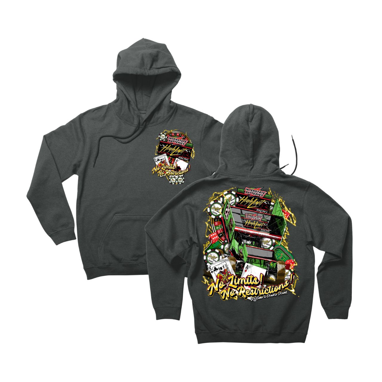 2026 No Limit No Restrictions Charcoal Hoodie