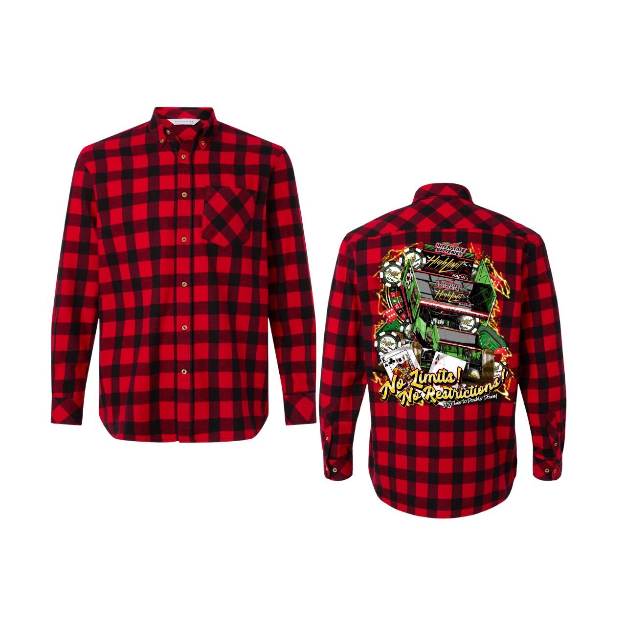 2026 No Limit No Restrictions Red/ Black Buffalo Flannel