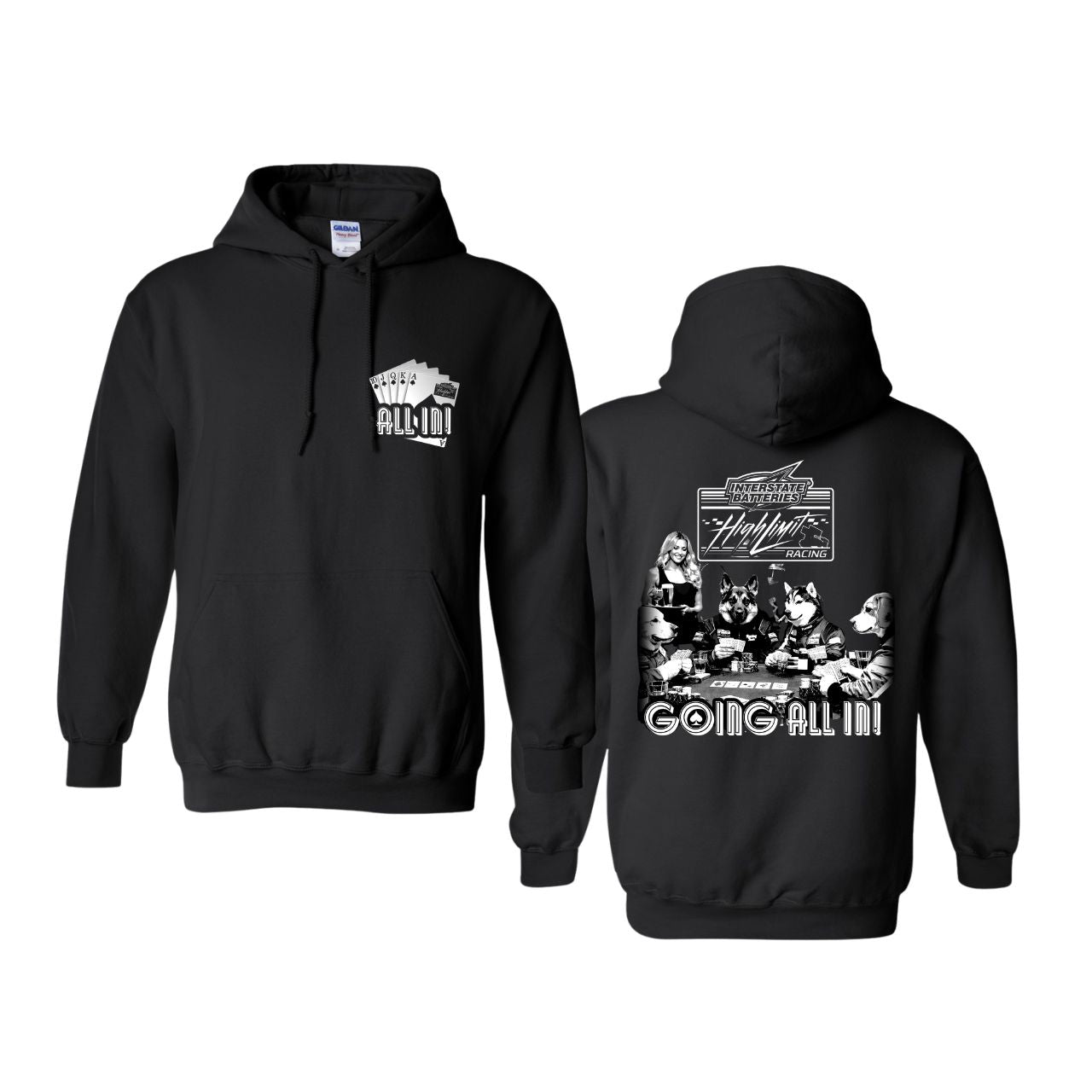 2026 Poker Dog Black Hoodie