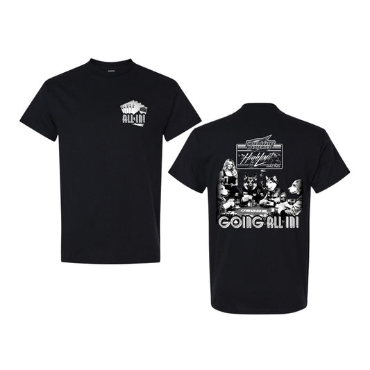 2026 Poker Dog Black T-shirt