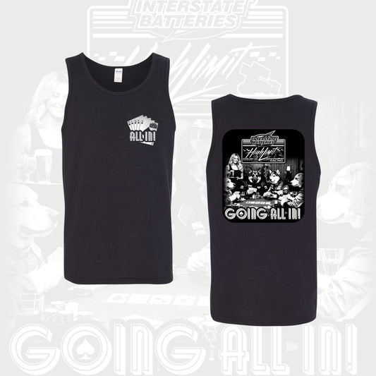 2026 Poker Dog Black Tank Top