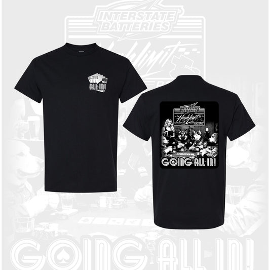 2026 Poker Dog Black T-shirt