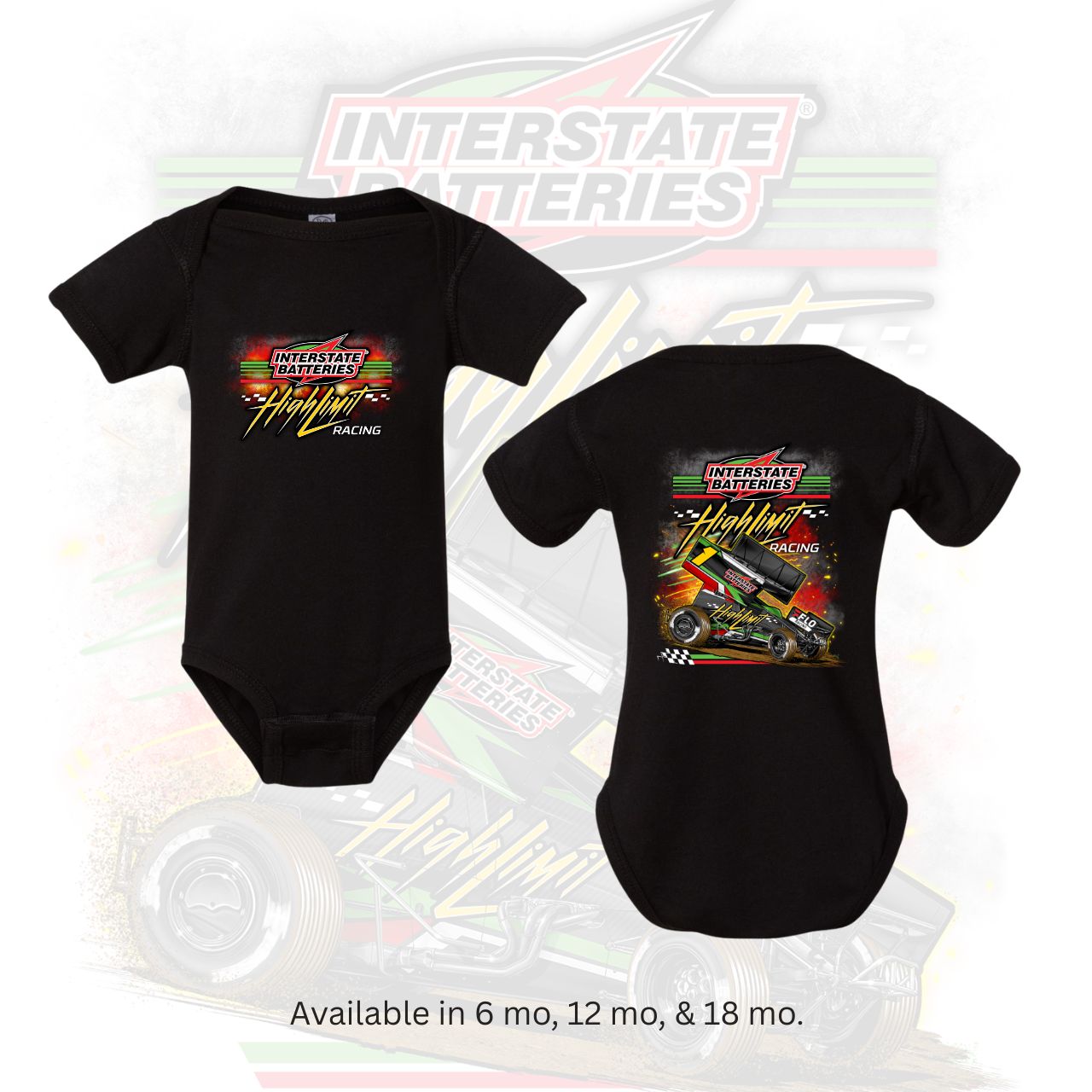 2026 Smoke Design Infant Bodysuit Black