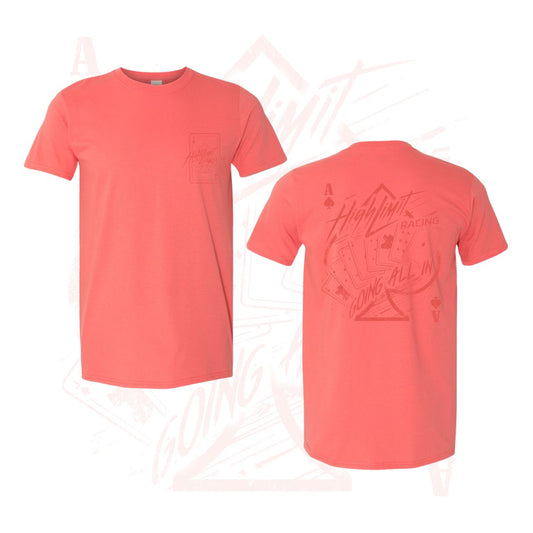 The Ace Design Coral Silk T-shirt