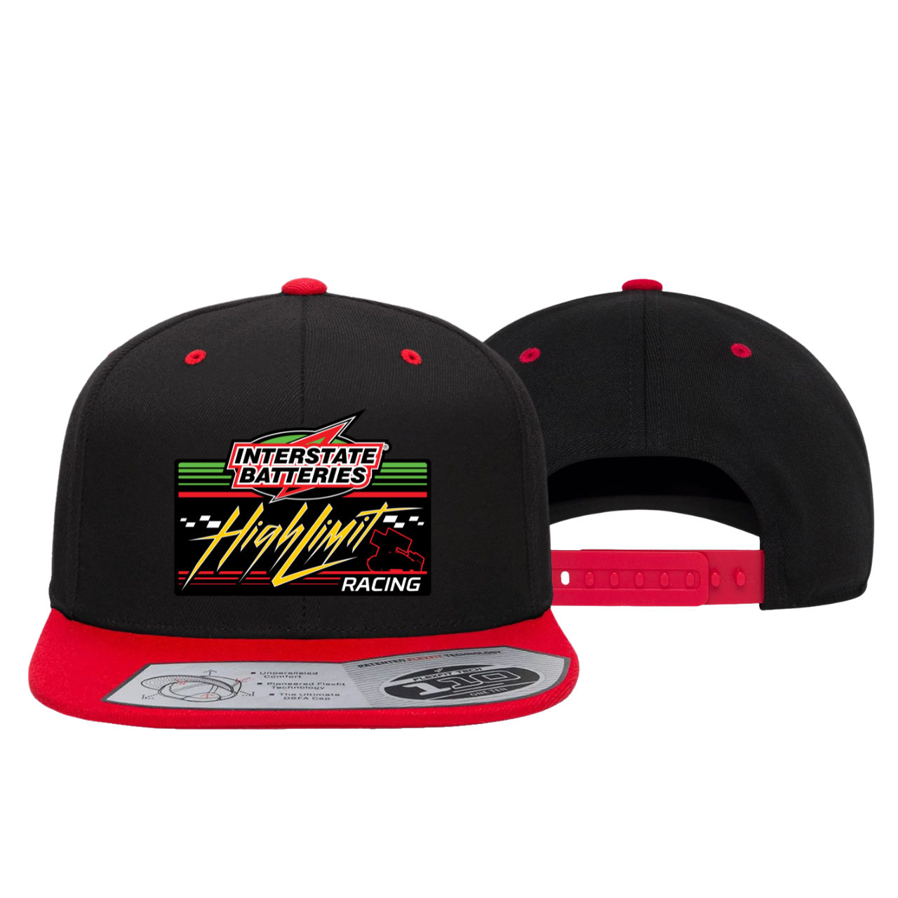 2026 Black/Red Flat Bill Snapback 110F